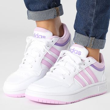 Adidas Sportswear - Hoops 3.0 Scarpe da ginnastica da donna Footwear White Bliss Lilac Violet Fuschia
