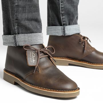 Clarks - Scarpe Desert Boots Evo in pelle di cera d'api