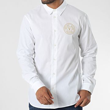 Versace Jeans Couture - Emblema 75GALYS2 Camicia a maniche lunghe bianca