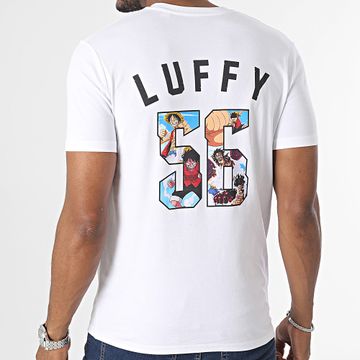 One Piece - Maglietta Luffy 56 Bianco