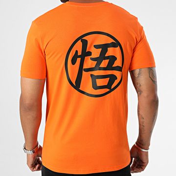 Dragon Ball Z - Indietro Goku Kanji Arancione Maglietta nera
