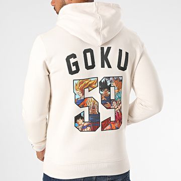 Dragon Ball Z - Felpa con cappuccio Goku Beige