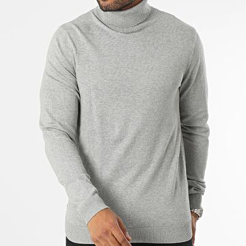 Produkt - Maglione Basic Knit Roll Grigio Heather
