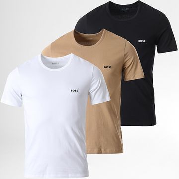 BOSS - Confezione da 3 camicie classiche 50475284 Bianco Nero Cammello