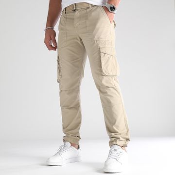 LBO - Pantaloni cargo con cintura 0440 Beige