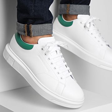 Armani Exchange - Sneakers XUX123 XV534 Bianco Ottico Verde
