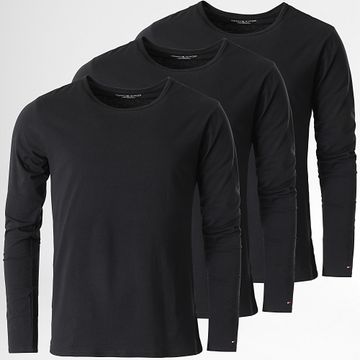 Tommy Hilfiger - Set di 3 magliette a maniche lunghe 3022 nero