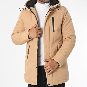 Classic Series - Parka con cappuccio color cammello