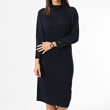 Tommy Hilfiger - Maglione donna Raglan a collo alto 0290 blu navy