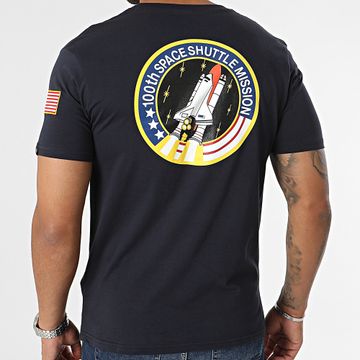 Alpha Industries - Maglietta Space Shuttle 176507 blu navy