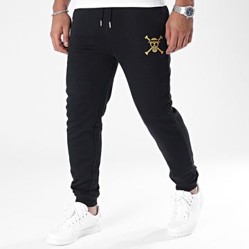 One Piece - Pantaloni da jogging Mugiwara Logo Oro Nero