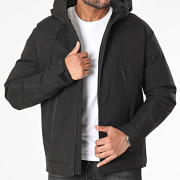 Classic Series - Parka nero con cappuccio
