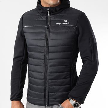 Sergio Tacchini - Piumino slim fit Tam con cappuccio 40390 nero