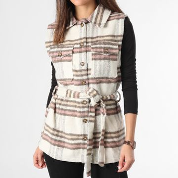Deeluxe - Giacca senza maniche beige da donna Lobelia