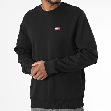 Tommy Jeans - Felpa girocollo Badge 7986 Nero