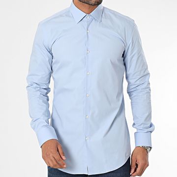 HUGO - Camicia Jenno a maniche lunghe 50289499 Azzurro