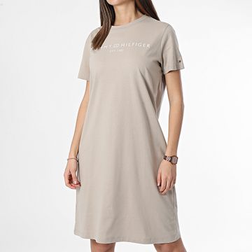Tommy Hilfiger - Maglietta da donna Dress Corp Logo 1013 Beige
