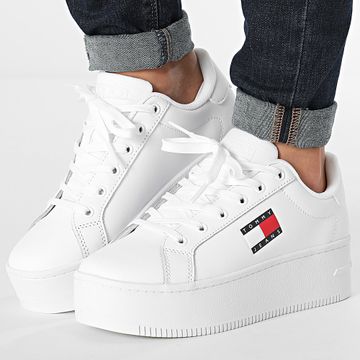 Tommy Jeans - Sneakers da donna Flatform Essential 2518 Bianco