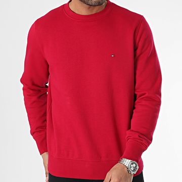 Tommy Hilfiger - Felpa girocollo con logo della bandiera 2735 rosso