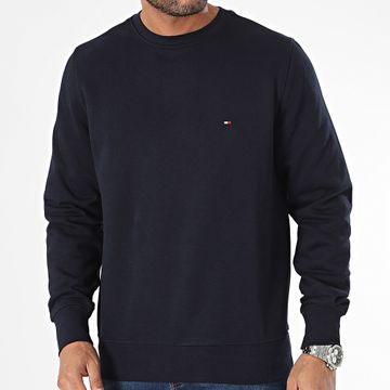 Tommy Hilfiger - Felpa girocollo con logo della bandiera 2735 blu navy