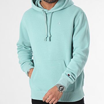 Champion - Felpa con cappuccio 219065 Turchese