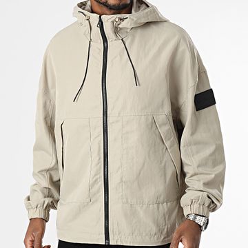Calvin Klein - 4661 Giacca con zip e cappuccio beige