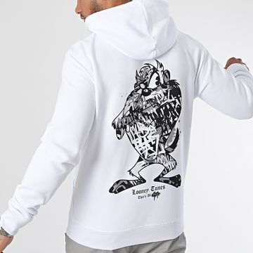 Looney Tunes - Taz Graffiti Grigio Bianco Felpa con cappuccio
