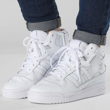 Adidas Originals - Sneakers Forum Mid FZ2086 Footwear White da donna