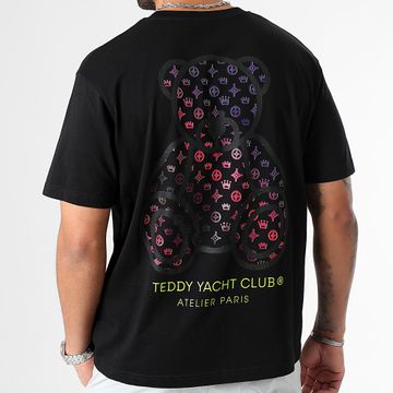 Teddy Yacht Club - Tee Shirt Oversize Large Street Couture Gradient Nero