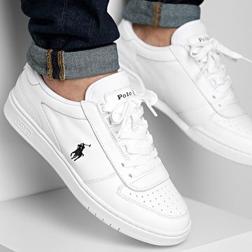 Polo Ralph Lauren - Polo Court Sneakers Bianco Nero