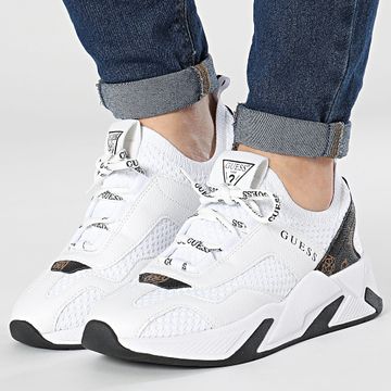 Guess - Sneakers donna FLPGE2FAL12 Bianco Marrone