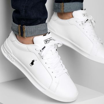 Polo Ralph Lauren - Sneakers Heritage Court II Bianco Nero Bianco