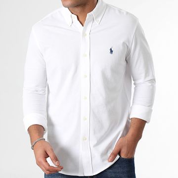 Polo Ralph Lauren - Camicia Oxford a maniche lunghe bianca