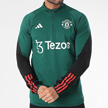 Adidas Sportswear - Maglietta a maniche lunghe del Manchester United IQ1523 Verde scuro