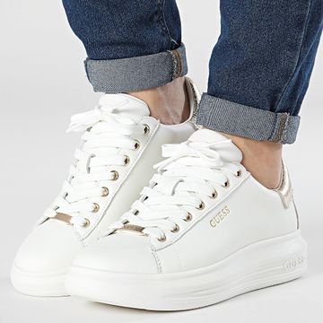 Guess - Sneakers donna FL8VIBLEA12 Bianco Oro