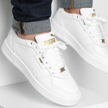 Puma - Formatori Court Classic Lux 395019 Puma White Puma Gold