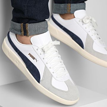 Puma - Army Trainer 386607 Puma White Cool Light Grey Sneakers
