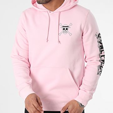 One Piece - Mugiwara Colors Felpa con cappuccio rosa nero