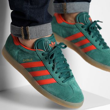 Adidas Originals - Scarpe da ginnastica Gazelle IG6200 Core Green Preloved Red Gum3