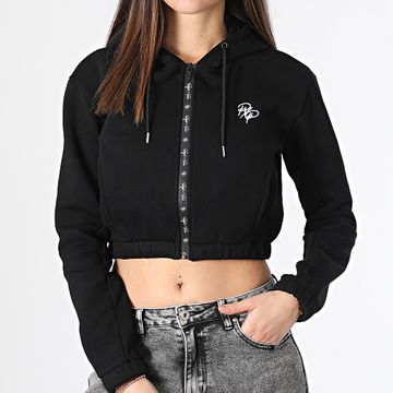 Project X Paris - Felpa con cappuccio con zip da donna F243312 Nero