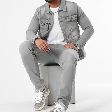 LBO - Jeans e Jeans Regular Fit 3265 Denim Jacket Set Grigio chiaro