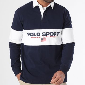 Polo Sport Ralph Lauren - Polo manica lunga regular Polo Sport blu navy