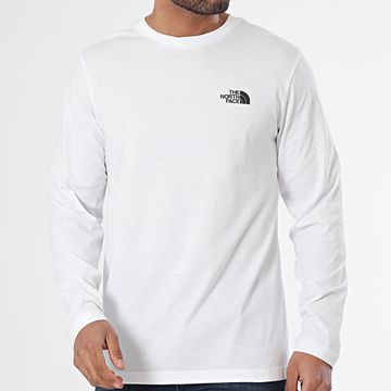 The North Face - Tee Shirt Manica lunga Semplice Cupola A87QN Bianco