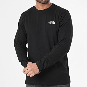 The North Face - Tee Shirt Manica lunga Semplice Cupola A87QN Nero