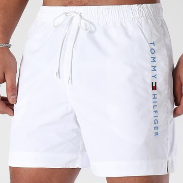 Tommy Hilfiger - Pantaloncini da bagno con coulisse media 3258 Bianco
