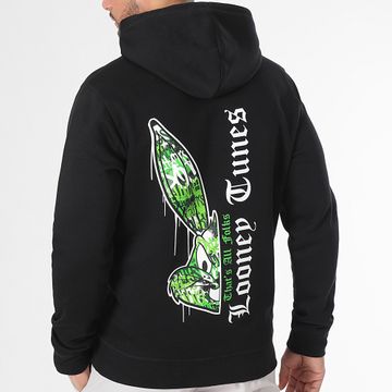 Looney Tunes - Bugs Bunny Graffiti Mezza felpa verde con cappuccio nero
