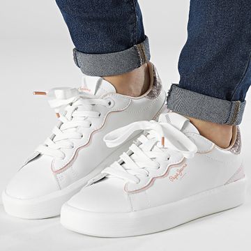 Pepe Jeans - Scarpe da ginnastica Dobbie Seal da donna PLS00006 rosa scuro