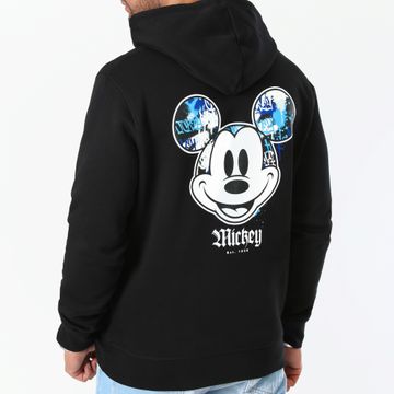 Mickey - Felpa con cappuccio Mickey Front Hand Los Angeles Nero