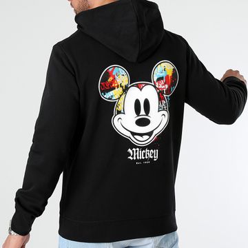 Mickey - Felpa con cappuccio Mickey Front Hand Chicago Nero