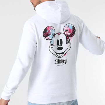 Mickey - Felpa con cappuccio Mickey Front Hand Vice Bianco